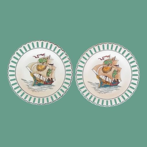 Set of Ten Nautical Wedgewood Plates - Image 3